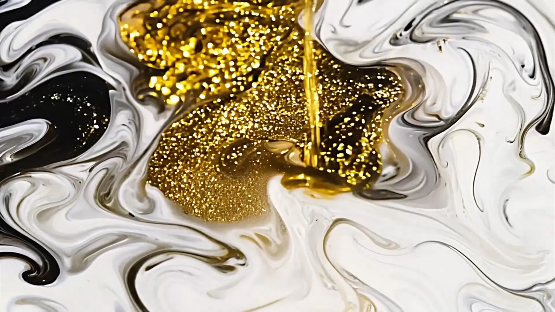 Glistening Gold and White Fluid Background for Luxury Brand Presentations